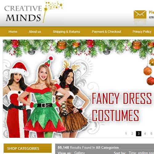 Creative Minds UK - eBay store front design