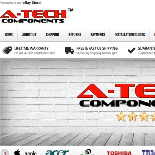 A Tech Components - eBay store front design