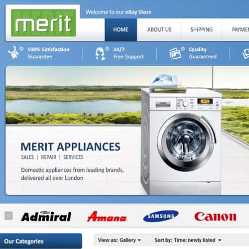 Meritcooler - eBay Store Design