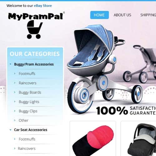 My Pram Pal - eBay store front design