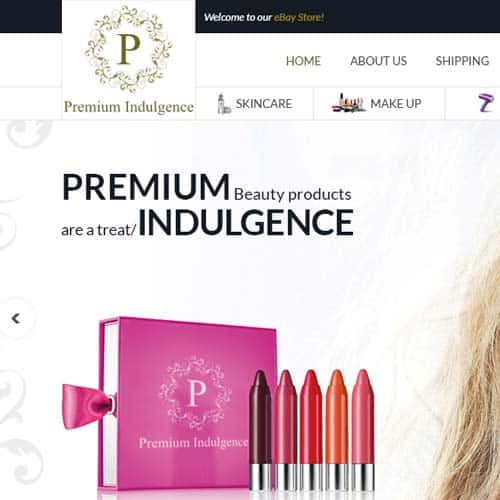Premium Indulgence - eBay store front design