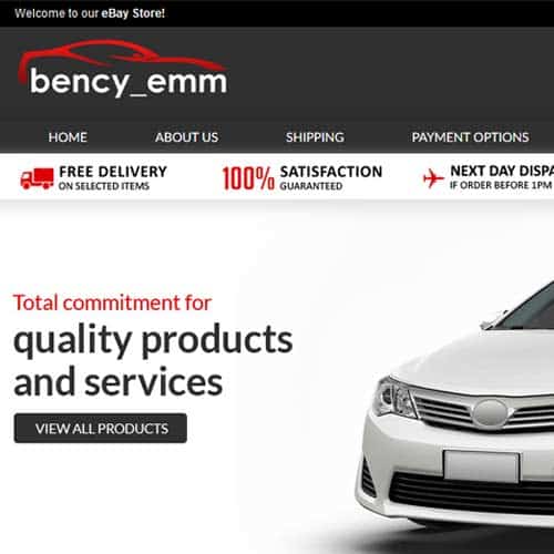 BencyINC - eBay store front design