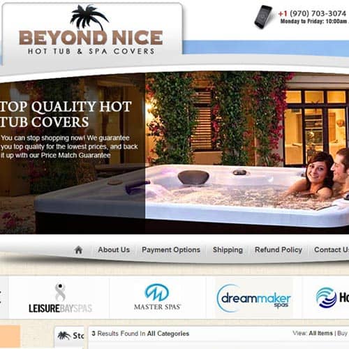 Beyond nice store - eBay store front design