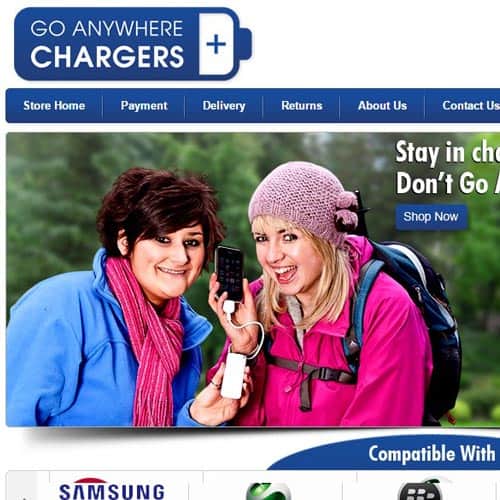 Go Anywhere Charges - eBay store front design