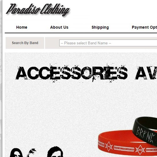 Paradiso Clothing - eBay store front design