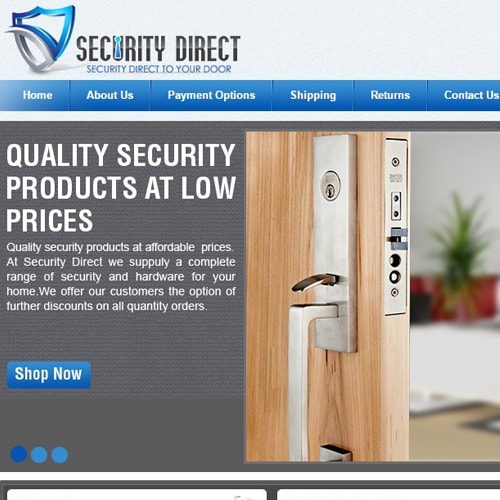 Security Direct - eBay store front design
