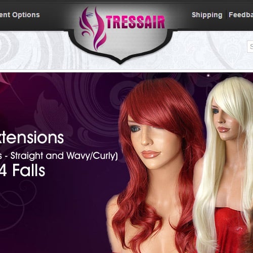 TRESSAIR eBay Store Design