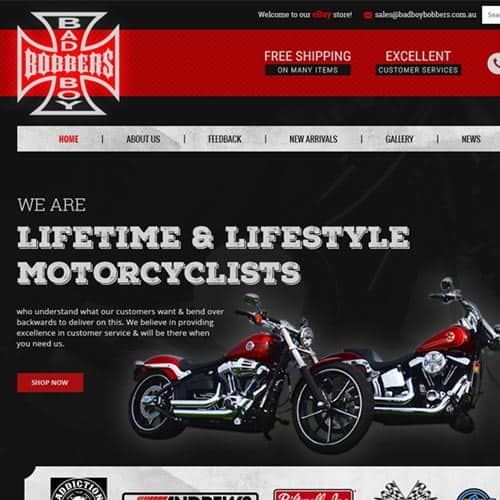 bad Boy Boober - eBay store front design
