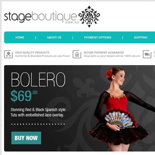 STAGE BOUTIQUE - eBay store front design
