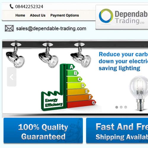 Dependable Trading ltd – eBay store front design
