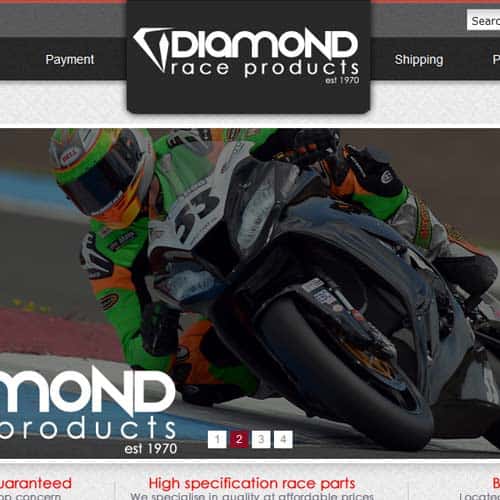 Diamond race – eBay store front design