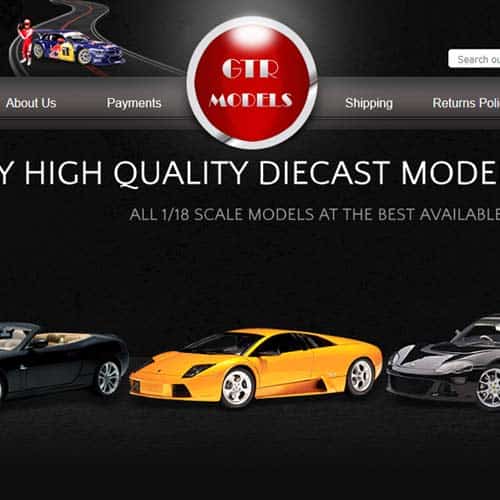 GTR models - eBay store front design
