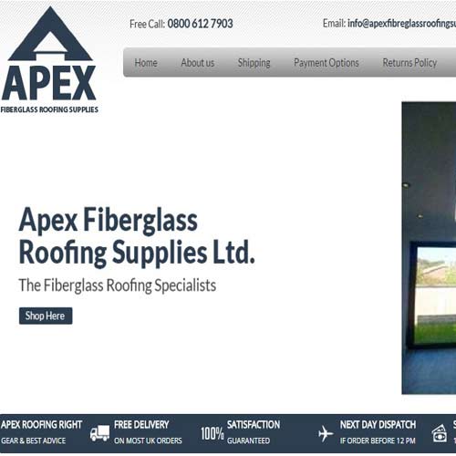 Apex Fibreglass Roofing Supplies - eBay store front design