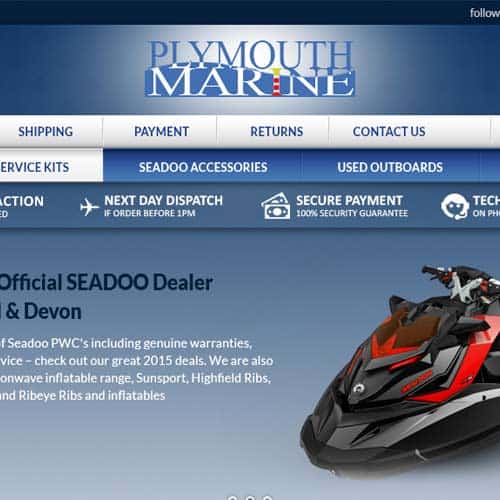 Plymouth Marine Centre - eBay store front design