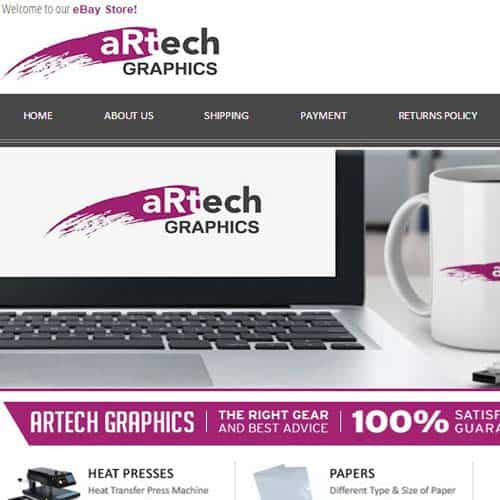 aRtech Graphichs eBay Store Front Design