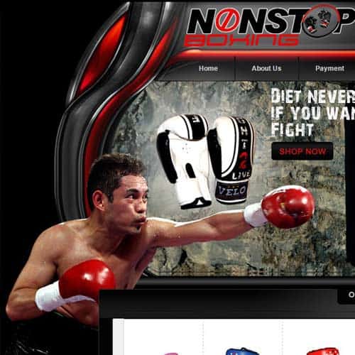 None Stop Boxing- eBay store front design