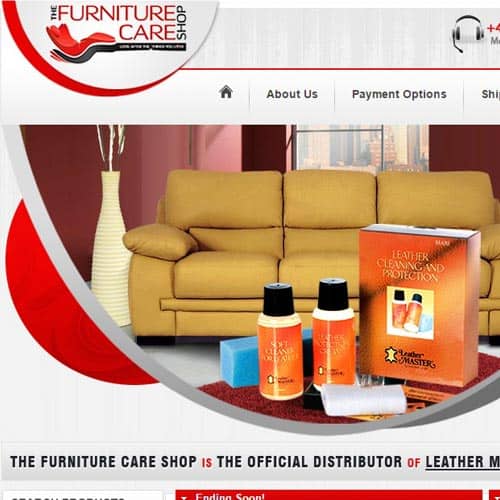 Furniture Care Shop - eBay store front design