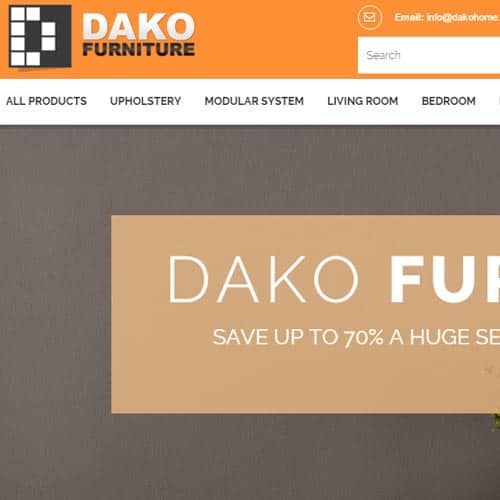 Dako Home eCommerce Website Design