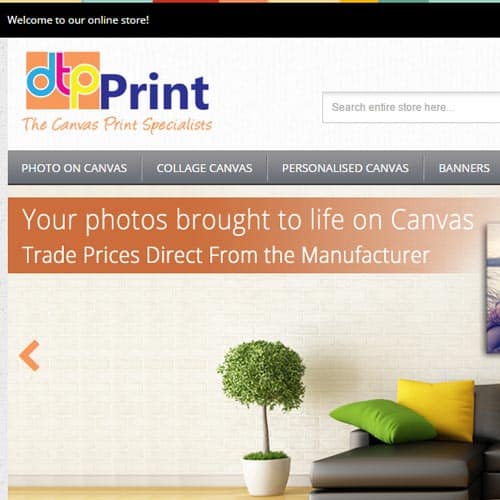 DTP Print eCommerce Website Design