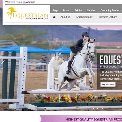 Equestrian Product Supplies 2014 - eBay store front design