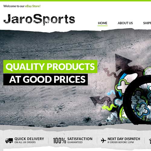 Jarosports - eBay store front design