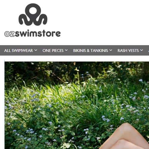 Oz swim store eCommerce Website Design