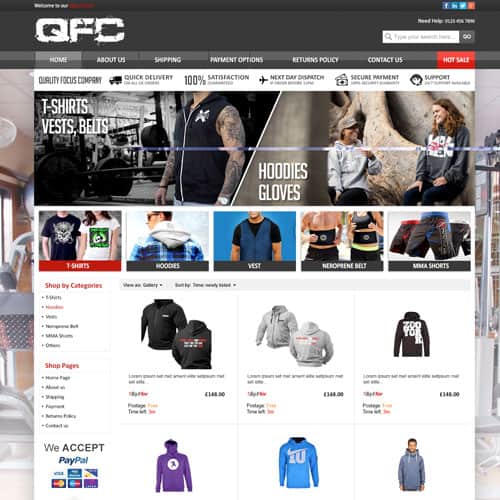 QFC Sports - eBay store front design