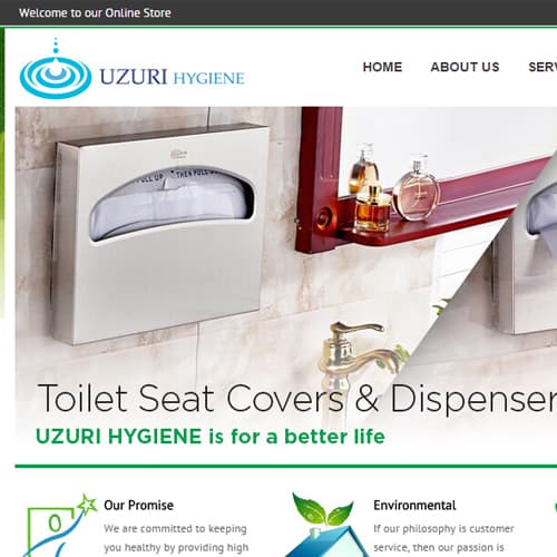 Uzurihygiene eCommerce Website Design