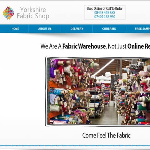 Yorkshire Fabric Shop – eBay store front design