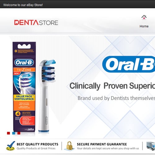 Denta Store – eBay store front design