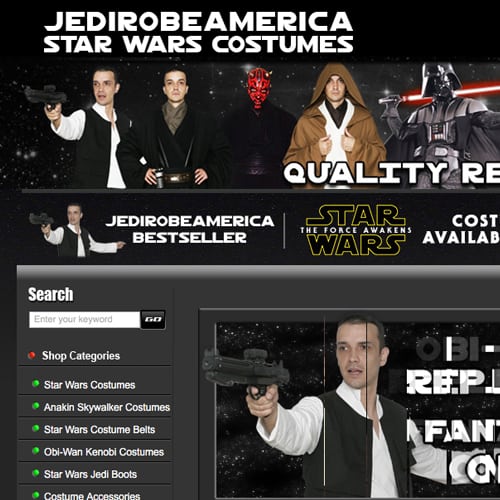 JediRobeAmerica – eBay store front design