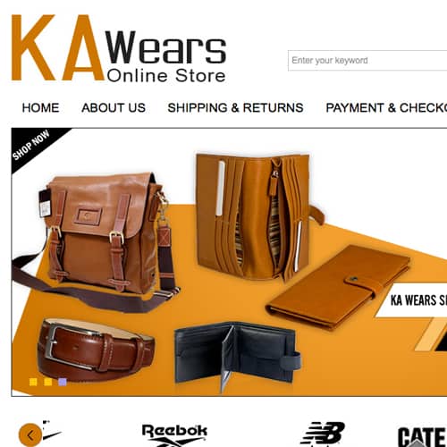 KA Wears – eBay store front design