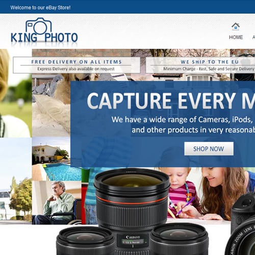 King Photo Uk – eBay store front design