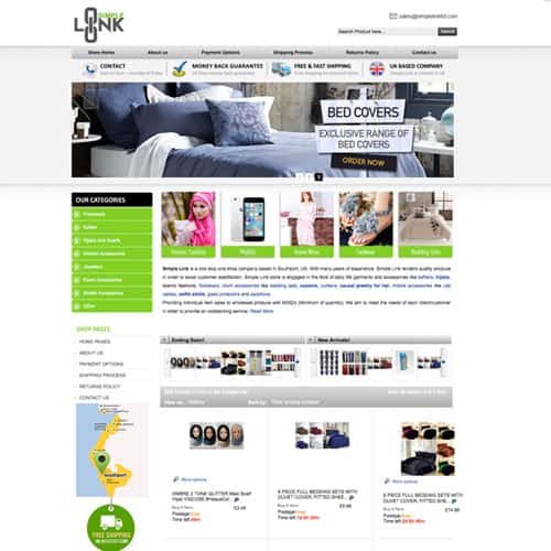 Simple Link – eBay store front design