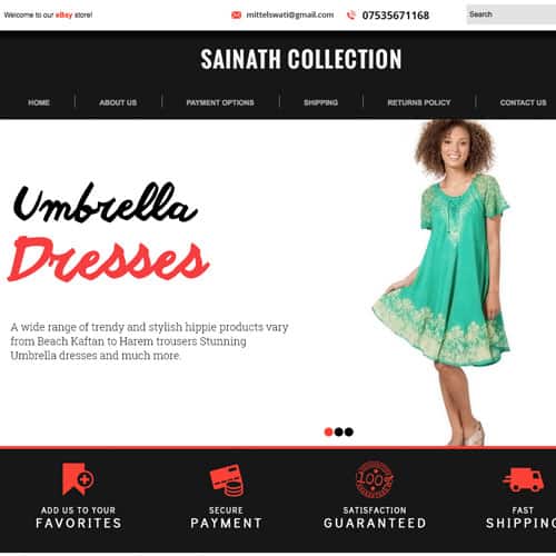 Sainath collection – eBay store front design